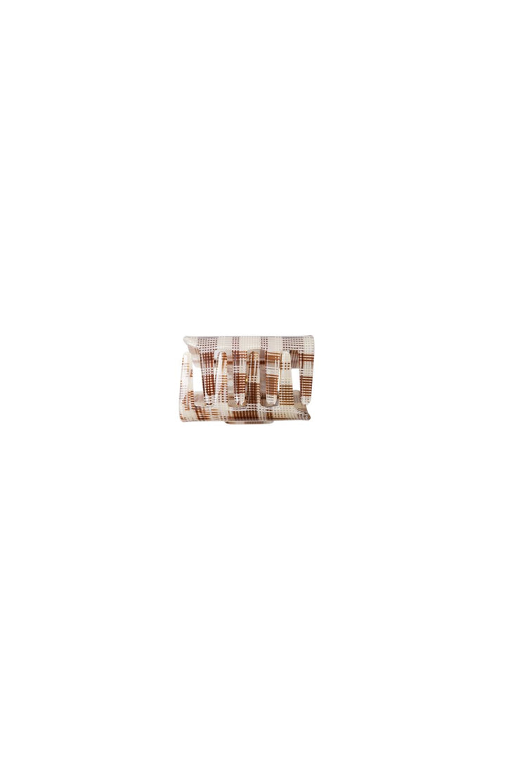 Black Colour - Bckarmen Medium Hair Claw 5997 - Coffee