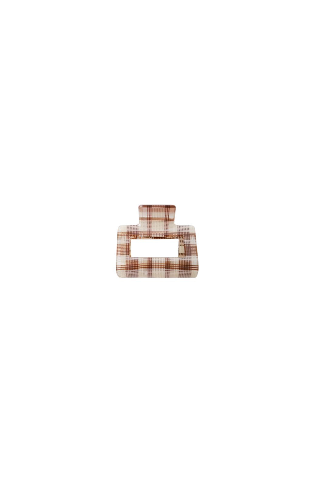 Black Colour - Bckarmen Medium Hair Claw 5997 - Coffee