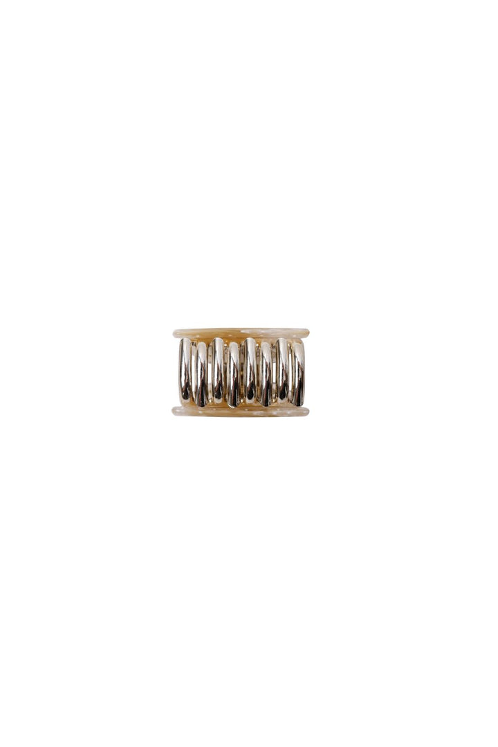 Black Colour - Bckaya Small Hair Claw 6072 - Mustard