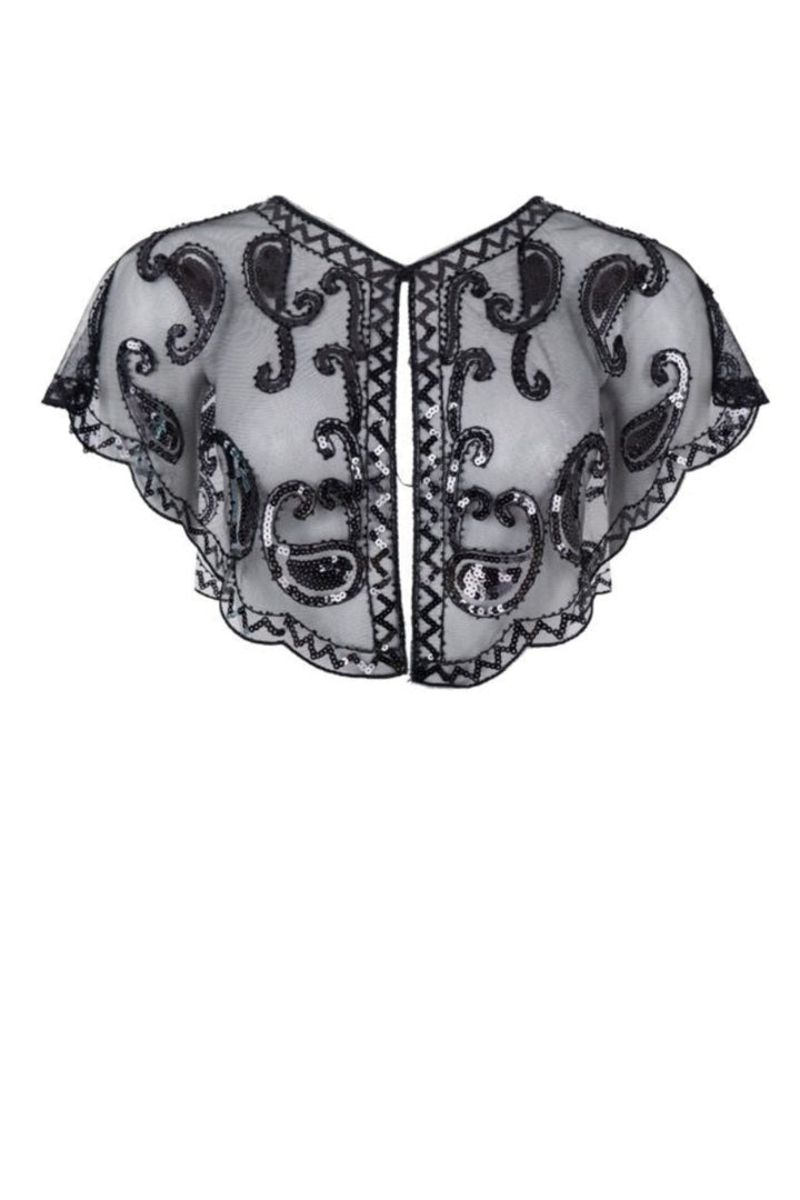 Black Colour - Bclorenza Sequins Cape 208454 - Black