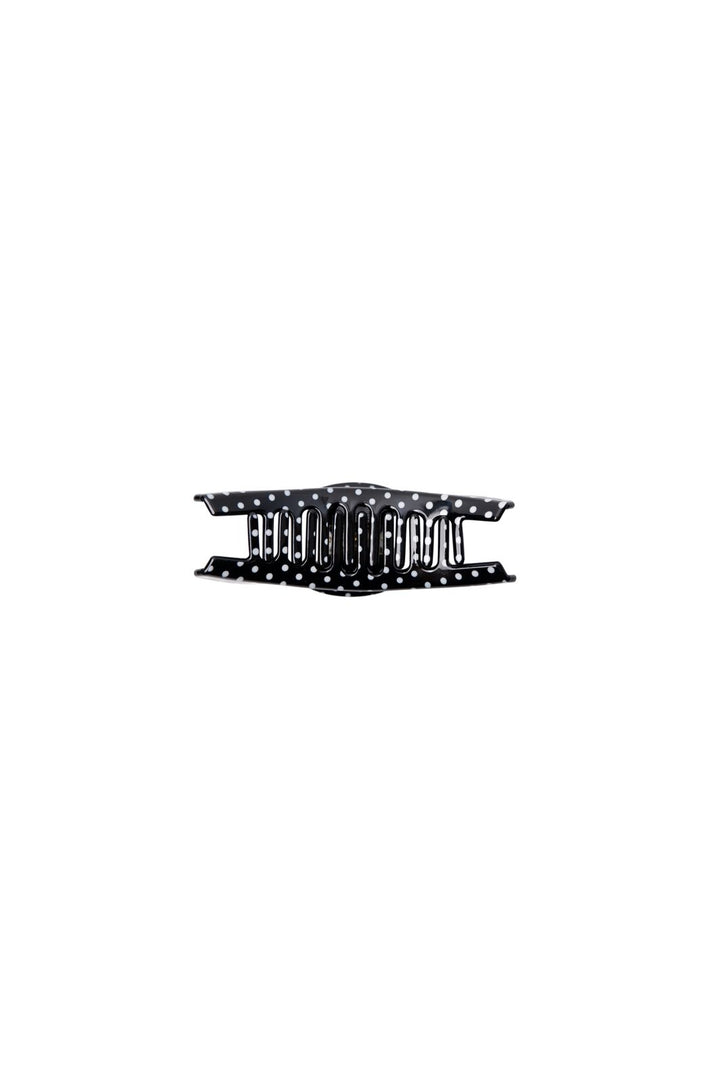 Black Colour - Bcmaze Hair Claw 6077 - Black Dot