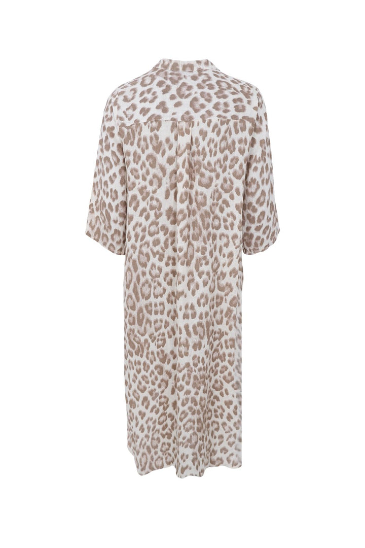 Black Colour - Bcmelina Shirt Dress 40421 - Nougat Leo