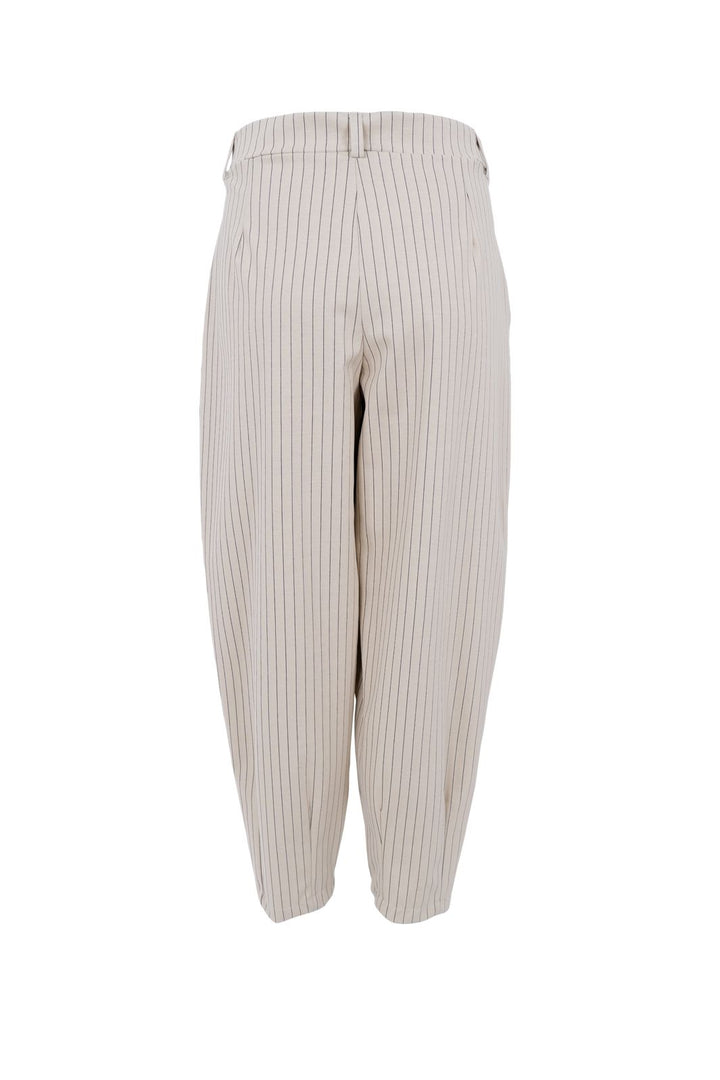 Black Colour - Bcmilano Barrel Pant 41109 - Kit Stripe