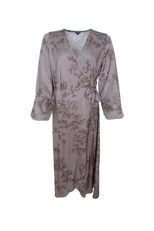 Black Colour - Bcnancy Ls Wrap Dress 41239 - Taupe
