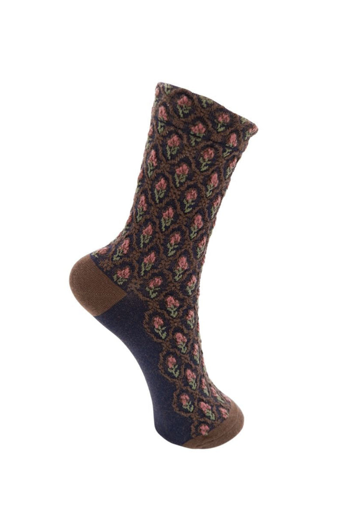 Black Colour - Bcnobel Sock 8568 - Navy