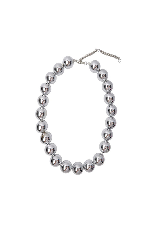 Black Colour - Bcpil Necklace 4566 - Silver Coloured