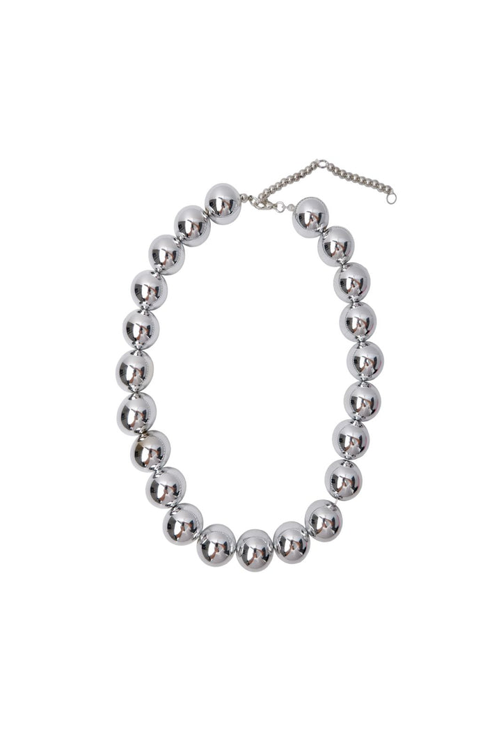 Black Colour - Bcpil Necklace 4566 - Silver Coloured