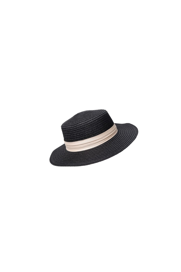 Black Colour - Bcpositano Straw Hat 8046 - Black