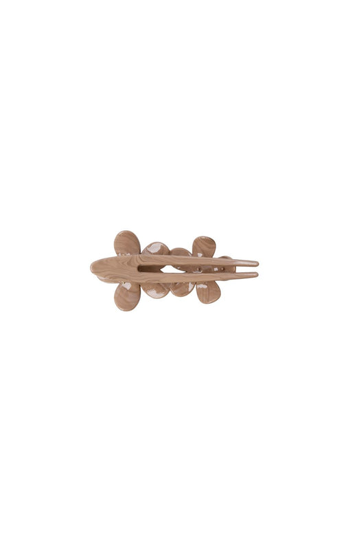 Black Colour - Bcrosella Flower Hair Clip 6074 - Latte