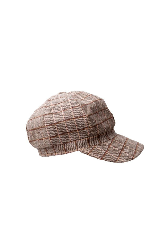 Black Colour - Bcrosina Checked Cap 8056 - Sand