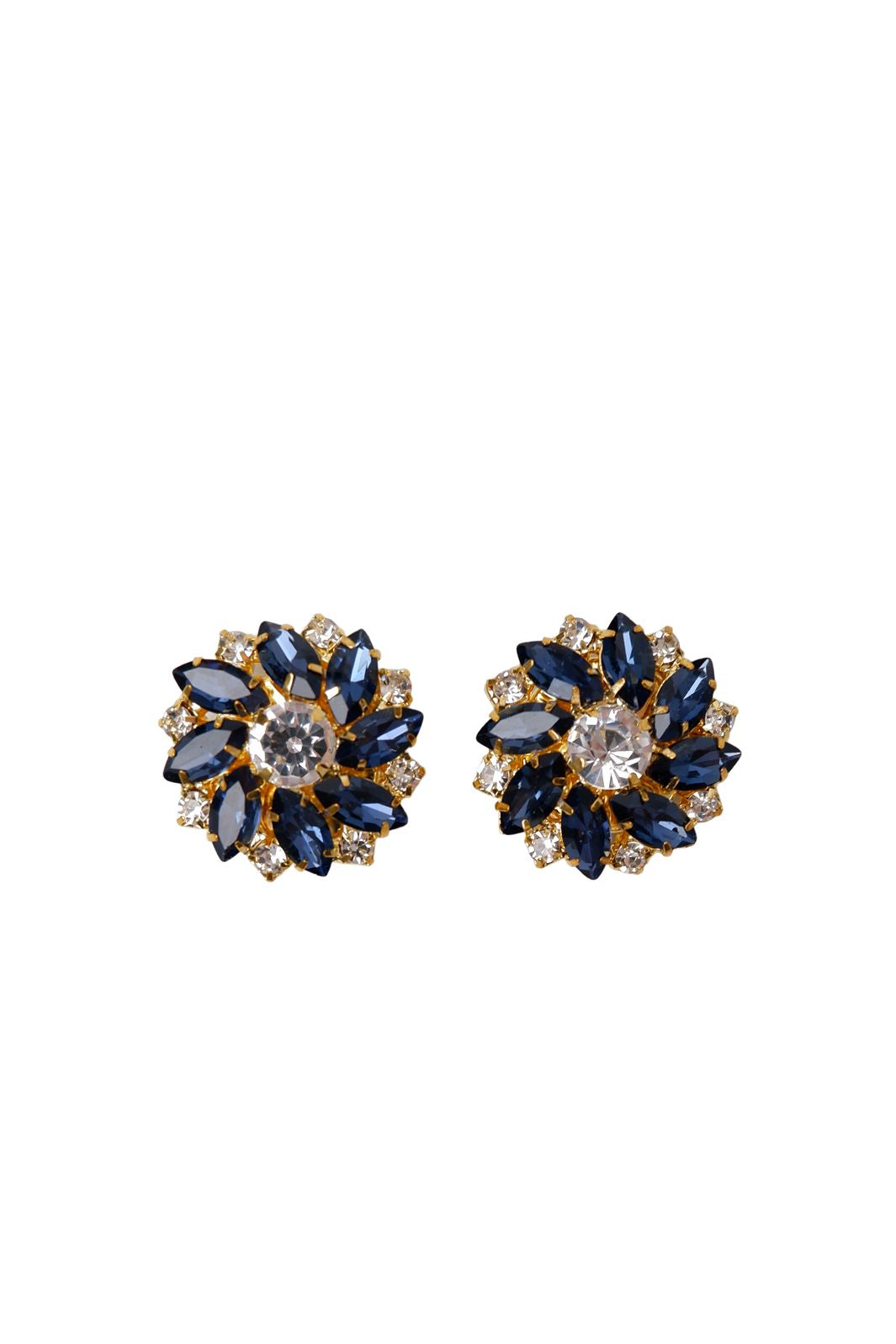 Black Colour - Bcsiva Button Covers, 2 Pcs. Set 4478 - Navy