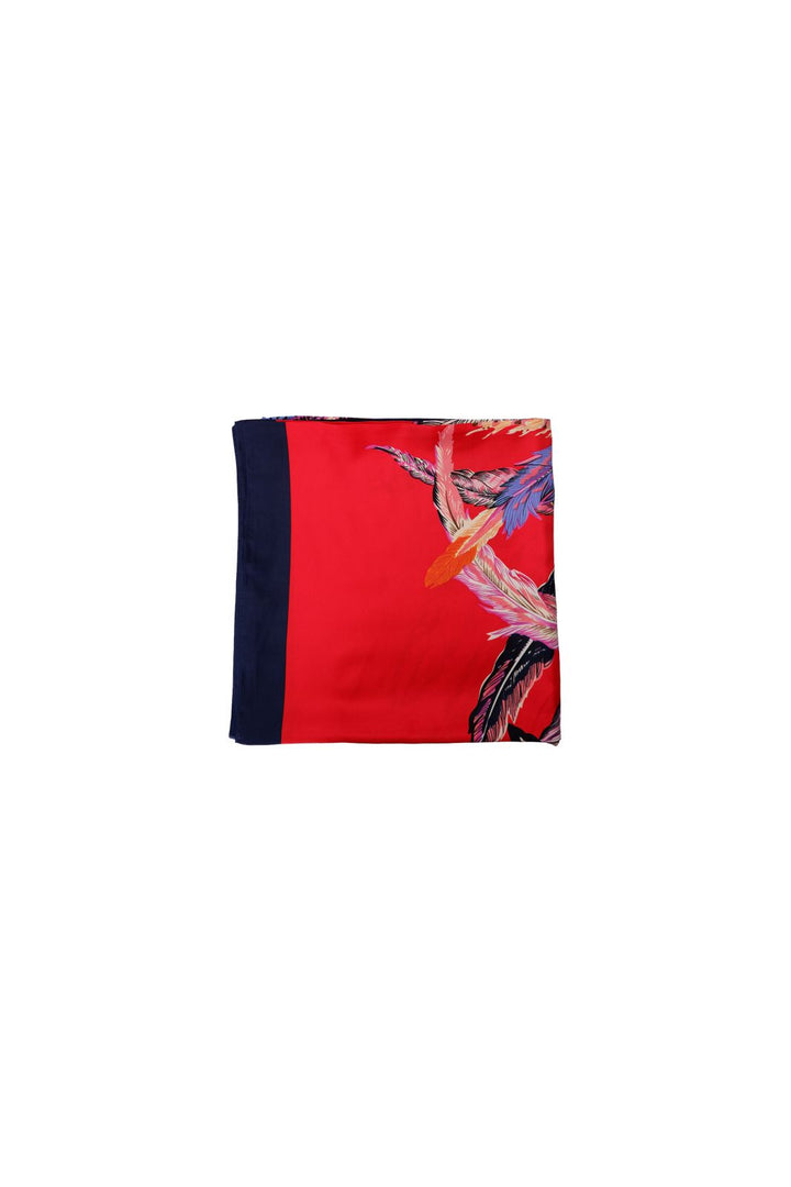 Black Colour - Bctalula Satin Scarf 208431 - Red