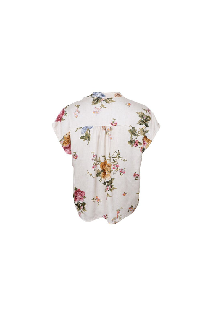 Black Colour - Bczalina Ss Blouse 41262 - Creme