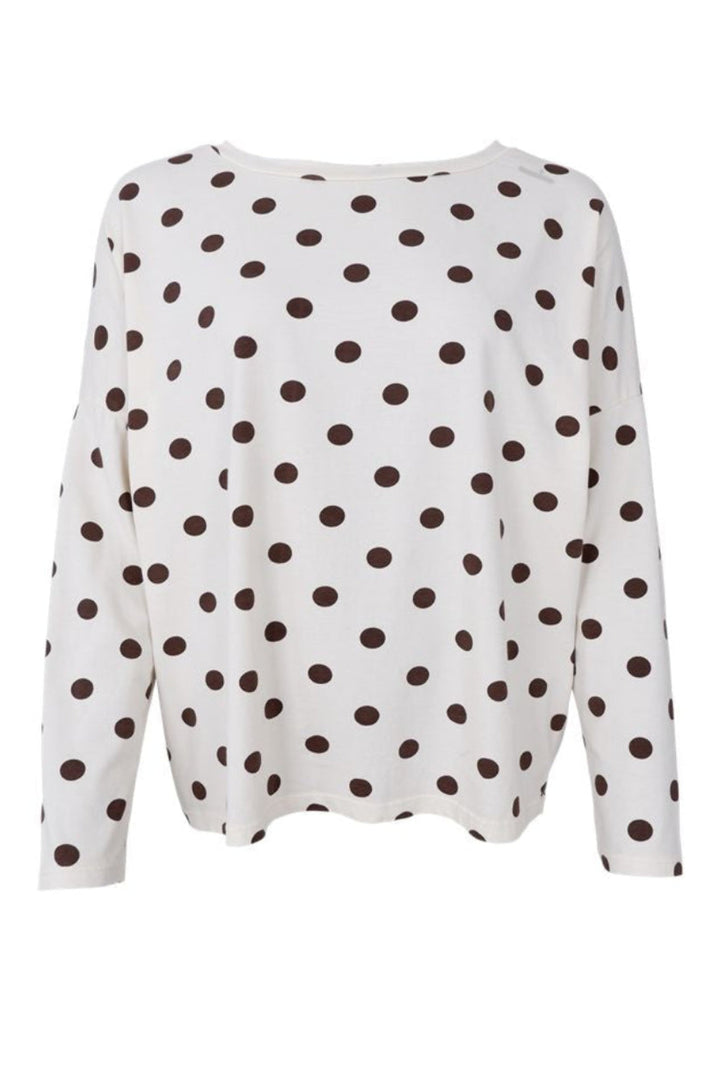 Black Colour - Bczelda Loose Ls Blouse 41120 - Shirts - Coffee Dot