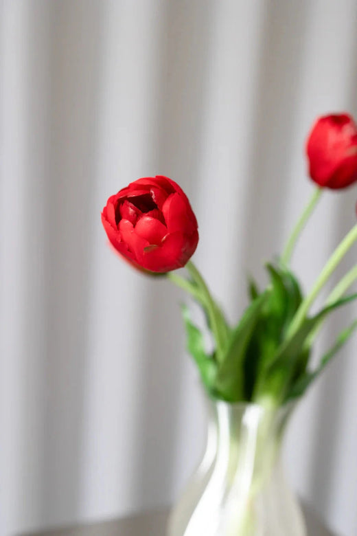 Bloom Objects - Artificial Layered Tulips Red 02-233 - Red Dekoration 