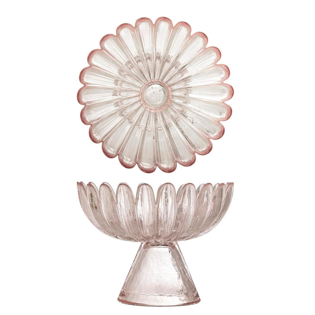 Bloomingville - Nalu Opsats, Rosa, Glas 82068719 - Rose