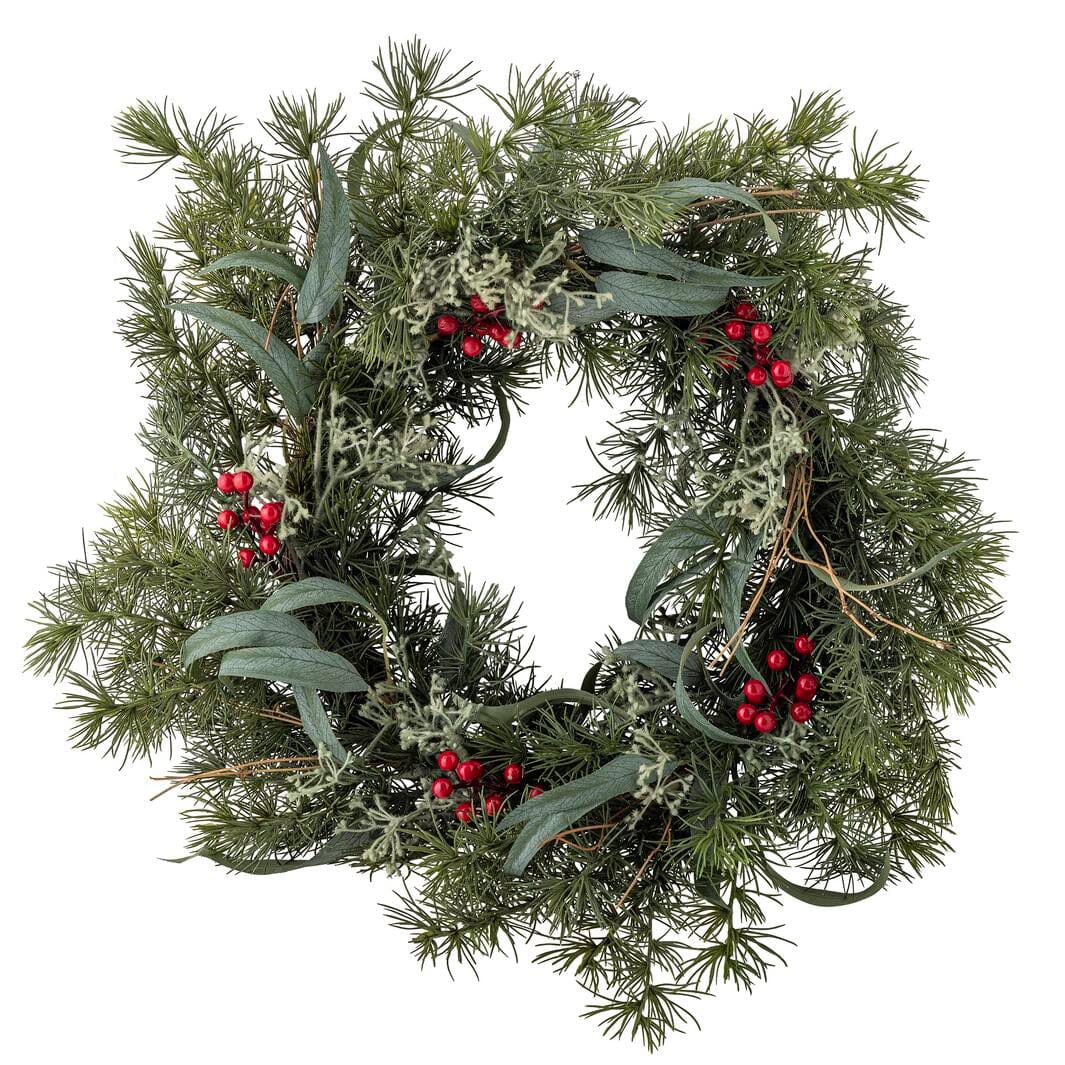 Bloomingville - Pine Krans, Grøn, Kunstige Blomster 82072344 - Green