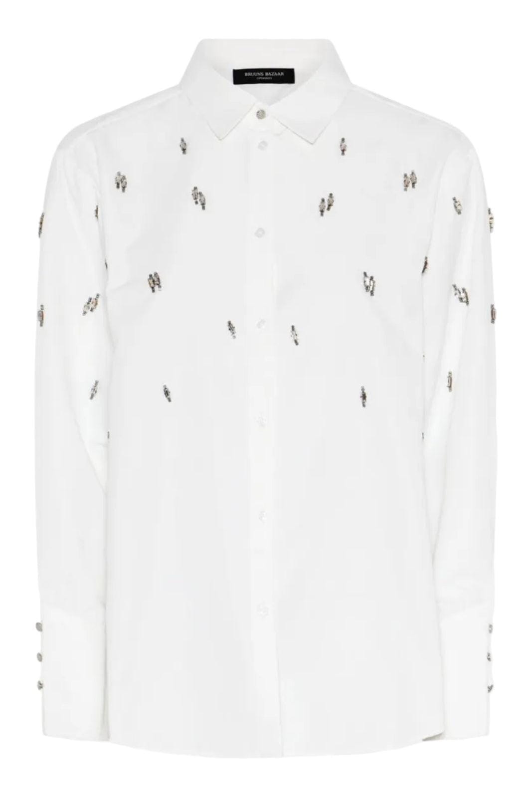 Bruuns Bazaar - Chrissibbzinne Shirt BBW4881 - Snow White