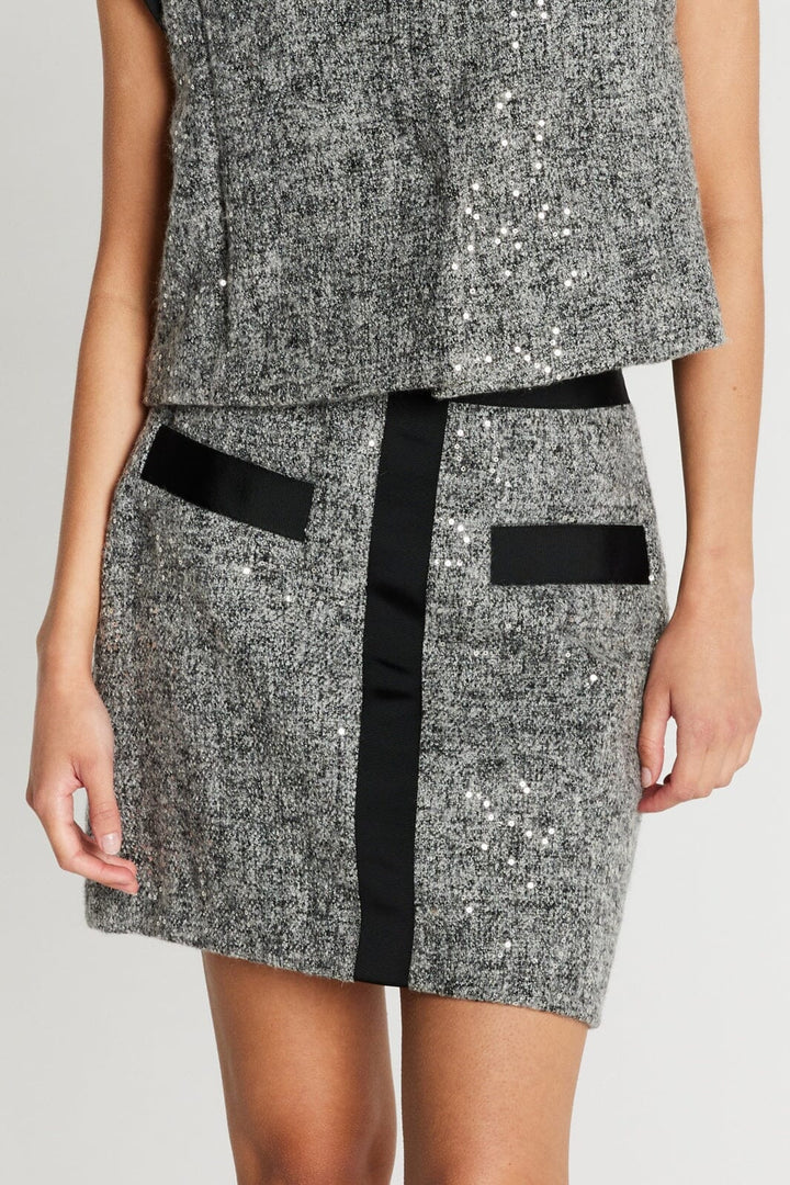Bruuns Bazaar - Rhytisbbjoanina Skirt BBW5142 - Grey Melange