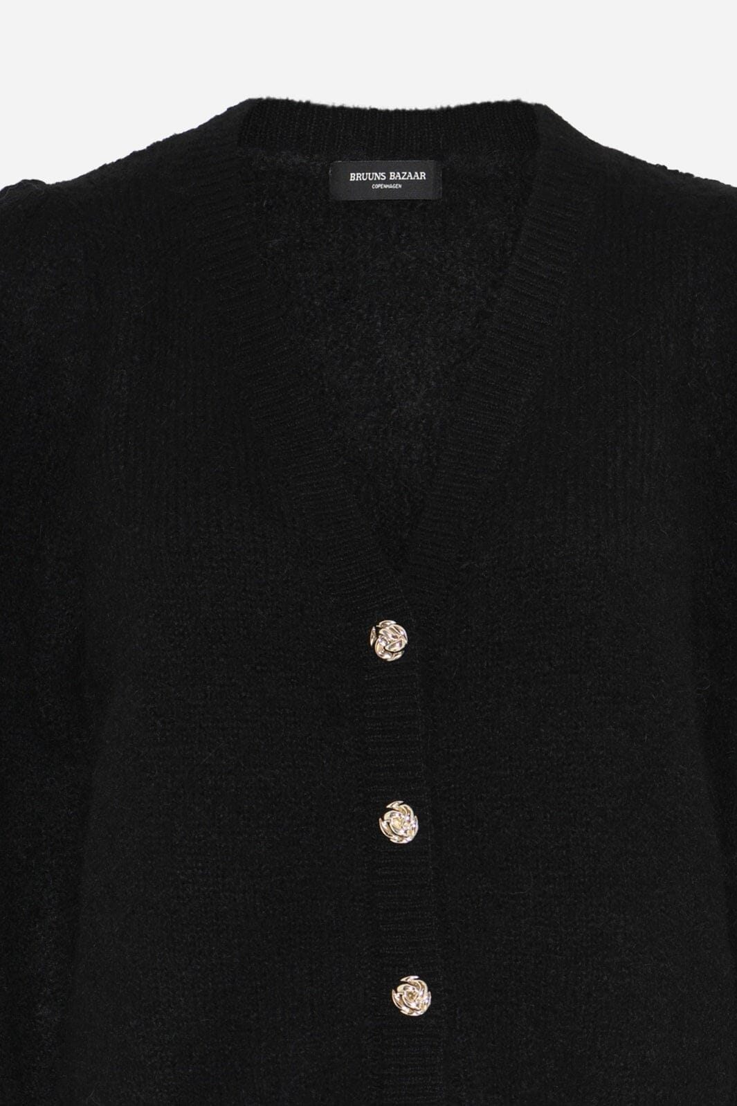 Bruuns Bazaar - Syringabrushedbbkrista Knit Cardigan BBW5074 - Black