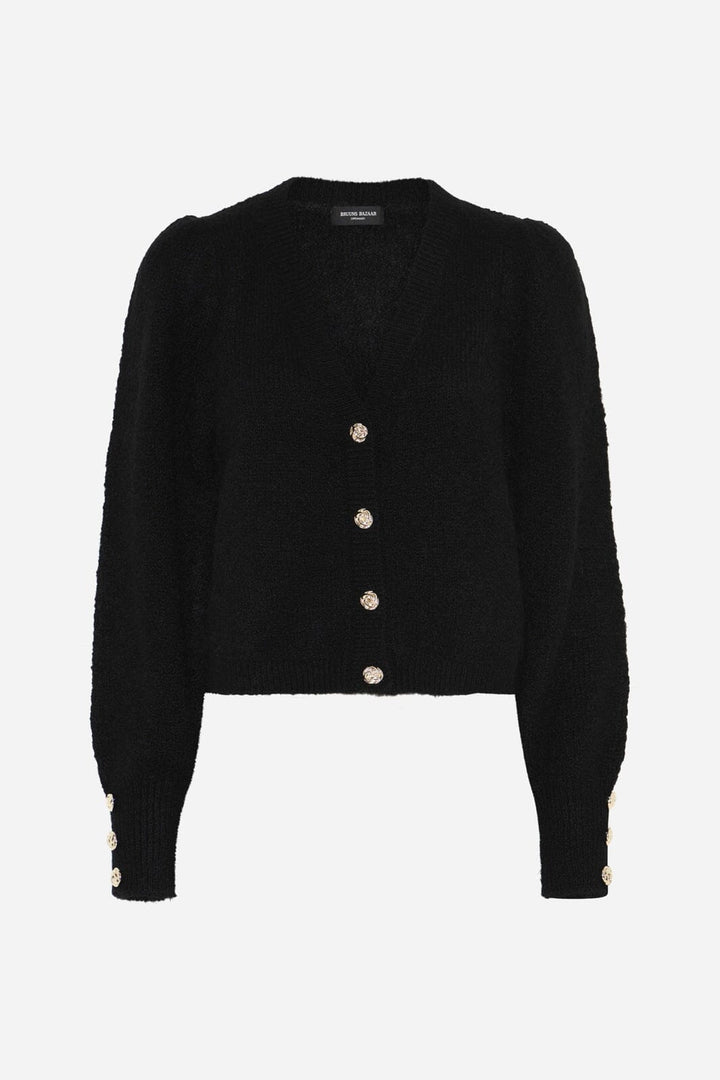 Bruuns Bazaar - Syringabrushedbbkrista Knit Cardigan BBW5074 - Black