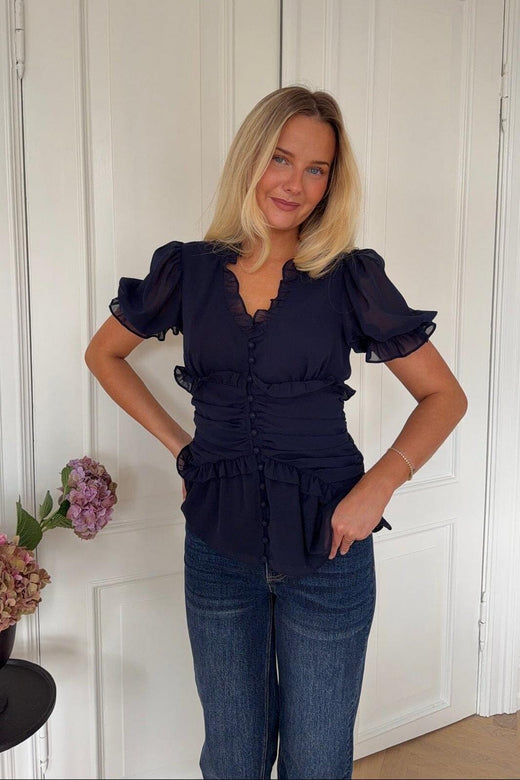 BYIC - Arielic Blouse A25221 - Navy Bluser 