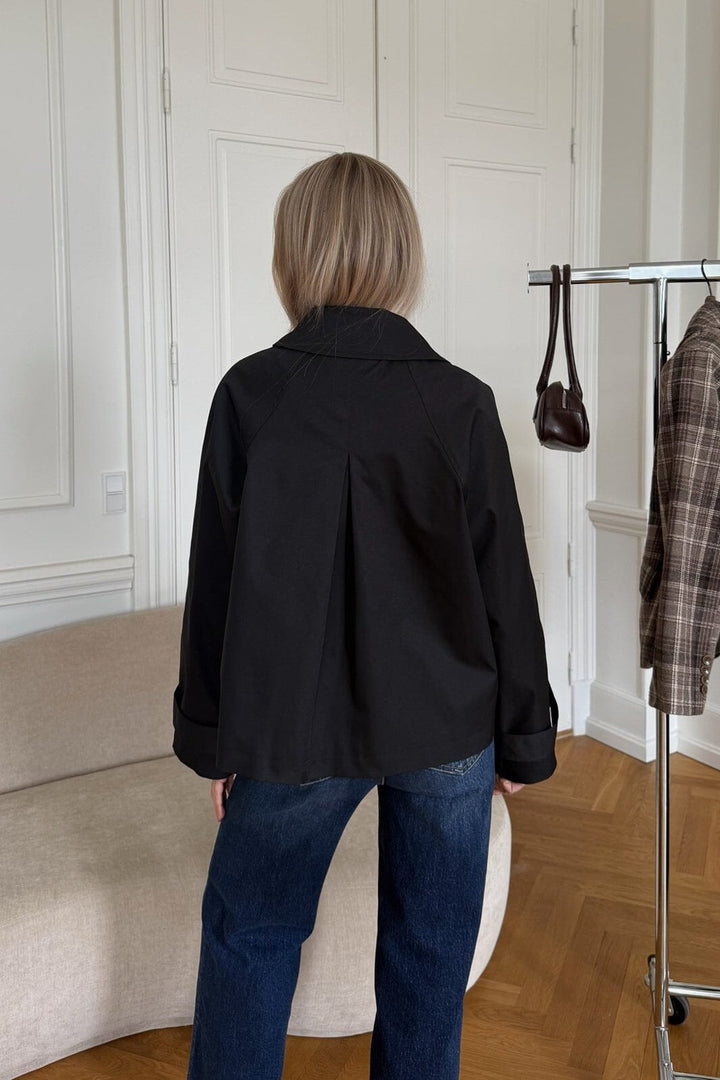 BYIC - Avaic Short Trenchcoat A2519 - Black