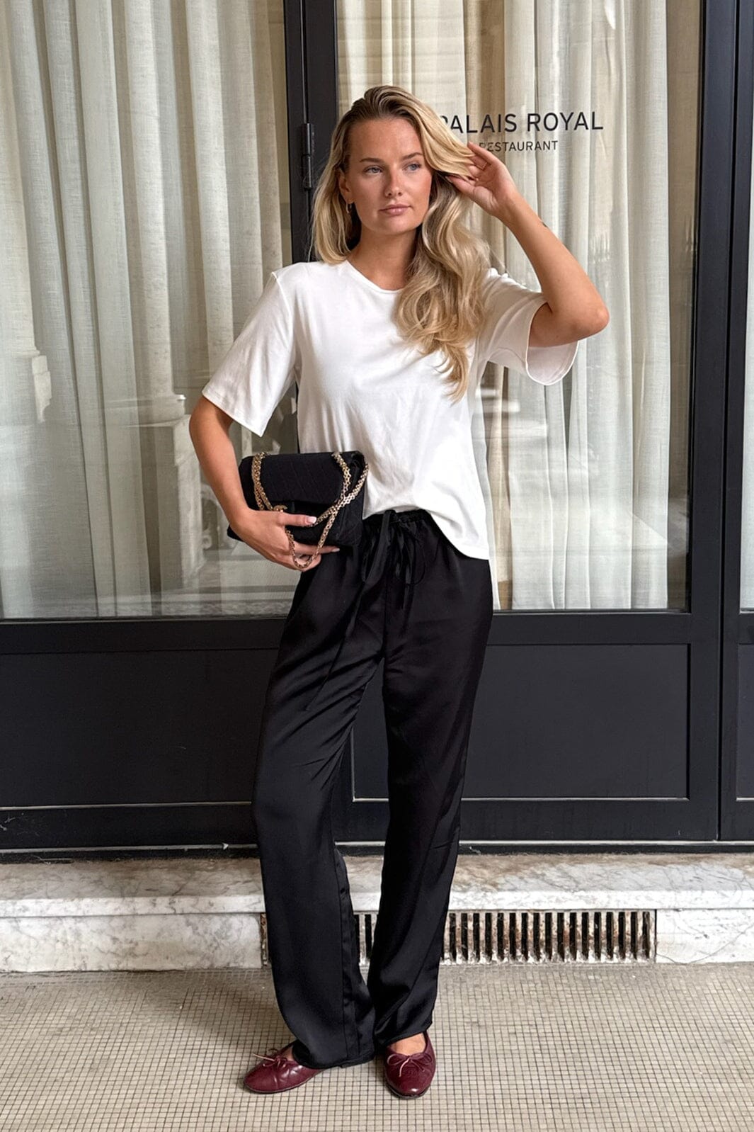 BYIC - Fieic Pants A23851 - Black Satin