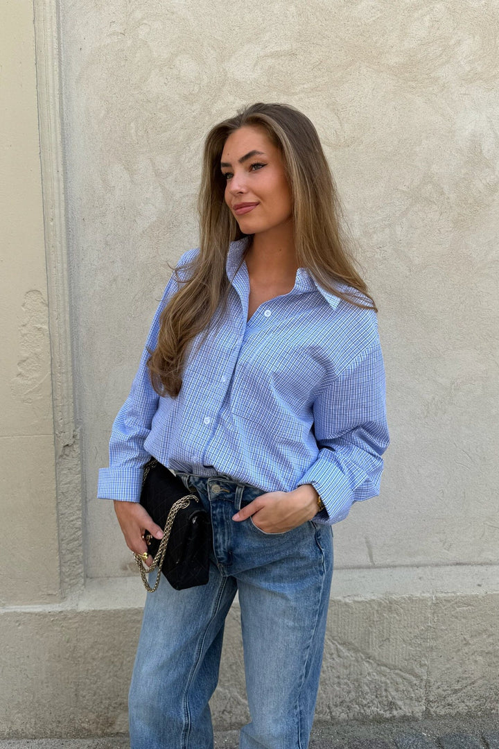BYIC - Isabellaic Shirt A2537 - Blue White Checks Skjorter 