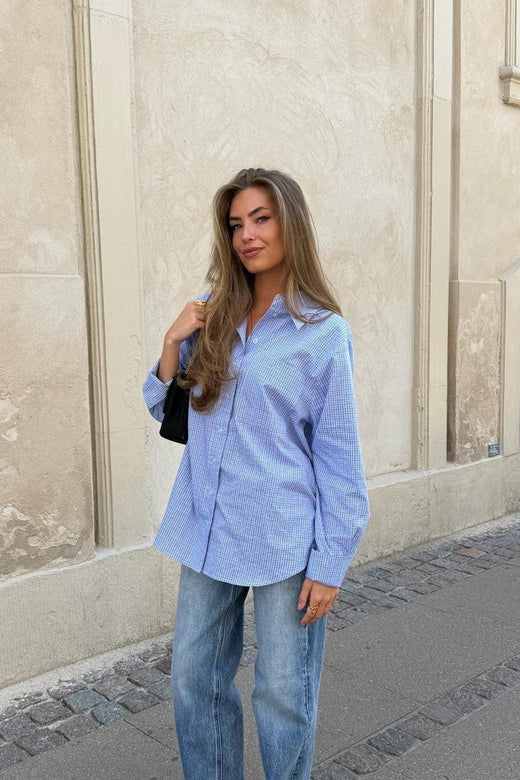 BYIC - Isabellaic Shirt A2537 - Blue White Checks Skjorter 