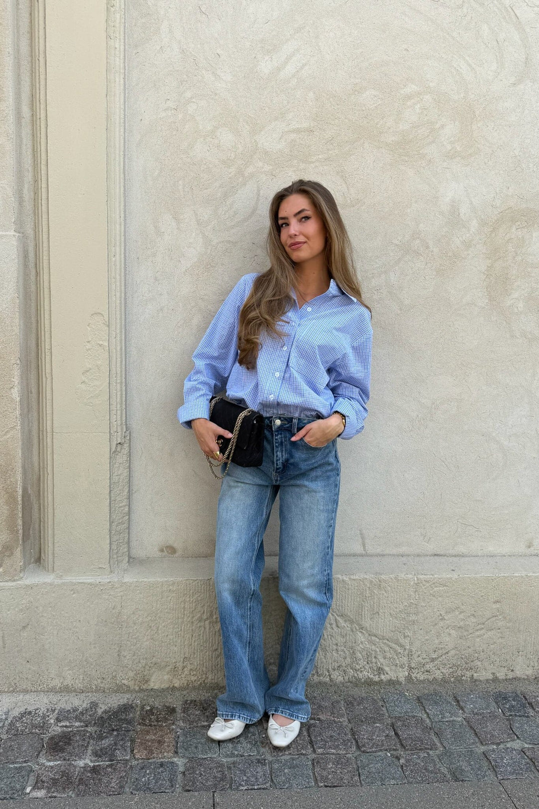 BYIC - Isabellaic Shirt A2537 - Blue White Checks Skjorter 