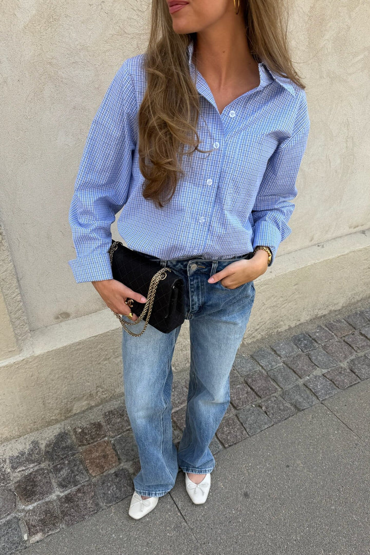 BYIC - Isabellaic Shirt A2537 - Blue White Checks Skjorter 