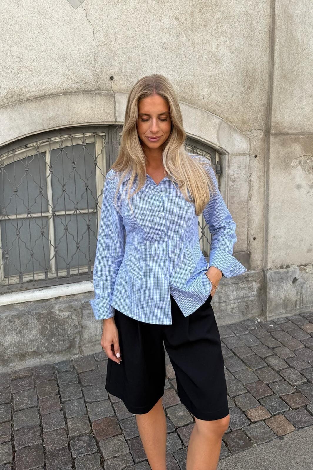 BYIC - Siljeic Shirt A25127 - Blue White Checks Skjorter 