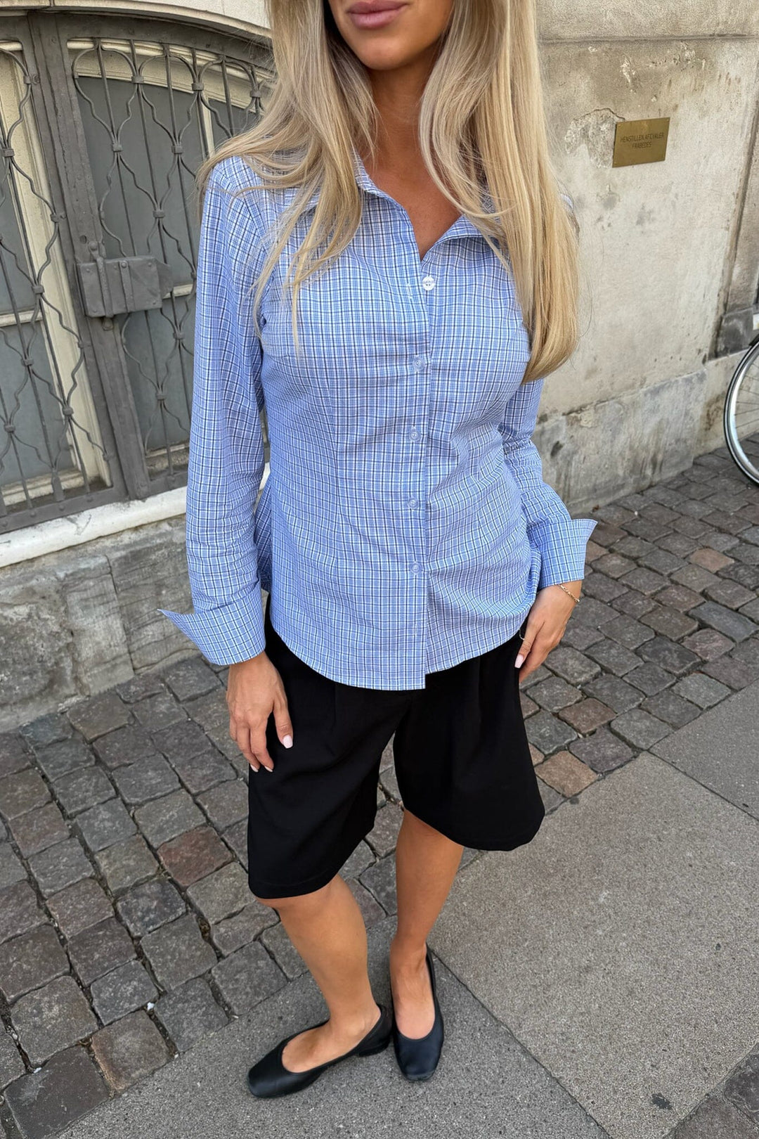 BYIC - Siljeic Shirt A25127 - Blue White Checks Skjorter 