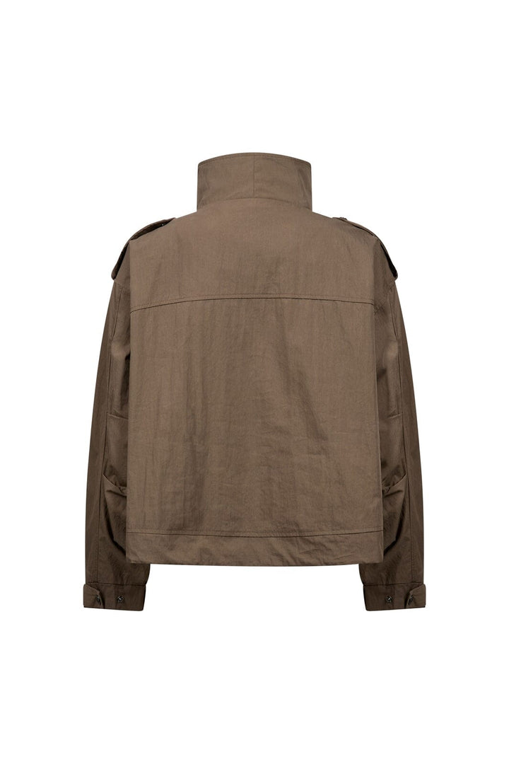 Co´Couture - Alinacc Double Funnel Neck Jacket 500810 - 20002 - Brown