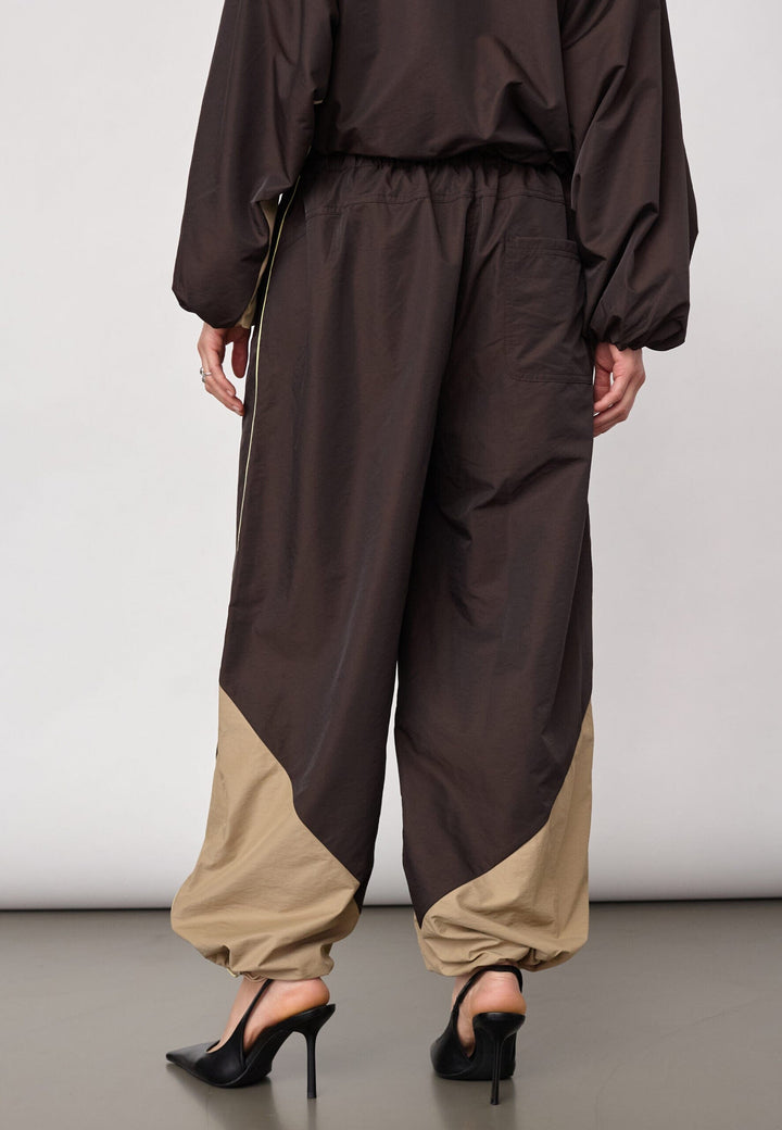 Co´Couture - Aloracc Block Pant 500847 - 20003 - Dark Brown Bukser 