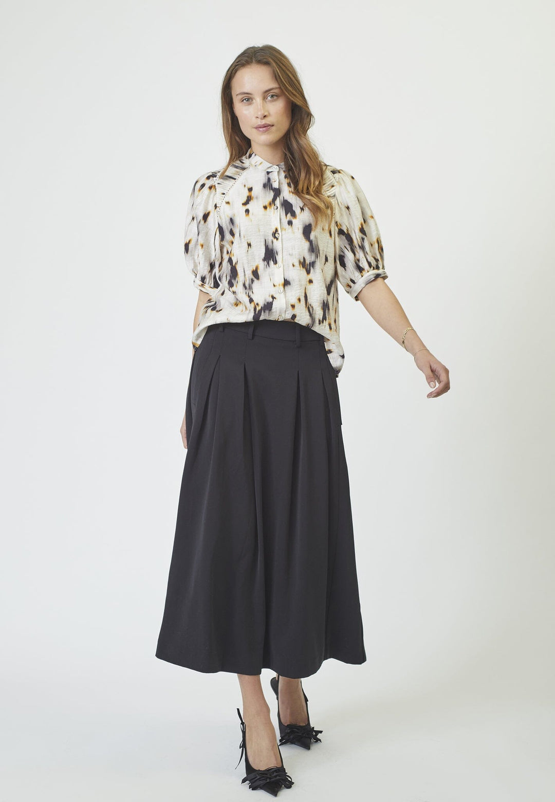 Co´Couture - Anyacc Pleat Skirt 34178 - 96 Black Nederdele 