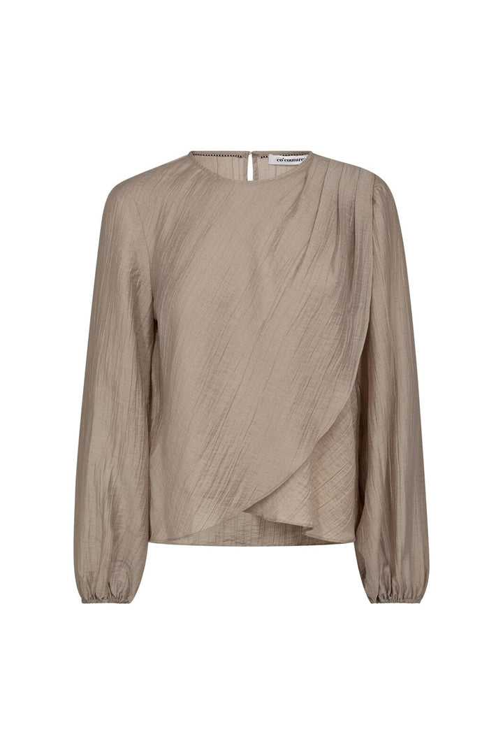 Co´Couture - Connycc Drape Blouse 45004 - 984 - Mink