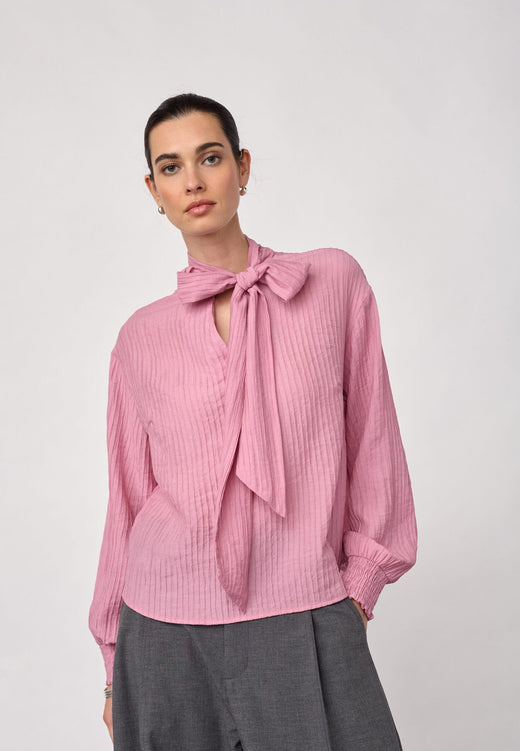 Co´Couture - Elliscc Scarf Neck Blouse 506428 - 35012 - Candyfloss Tørklæder 