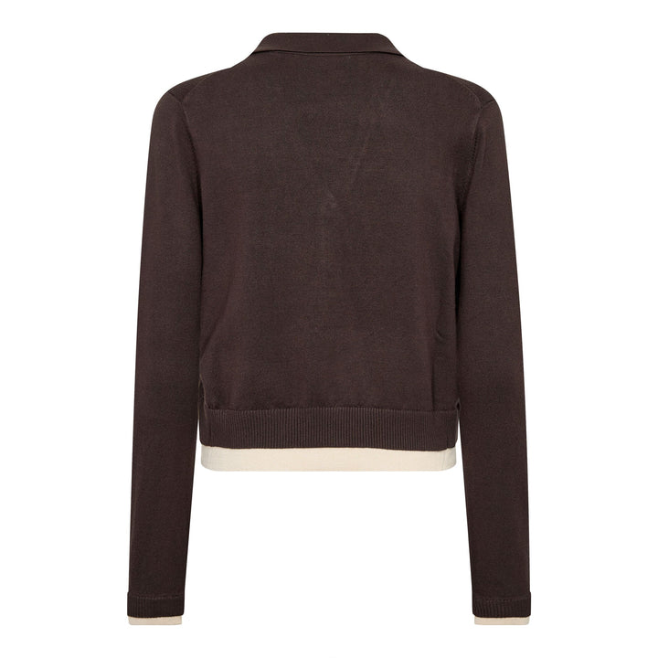 Co´Couture - Luecc Ls Cardigan 500215 - 20003 - Dark Brown Cardigans 