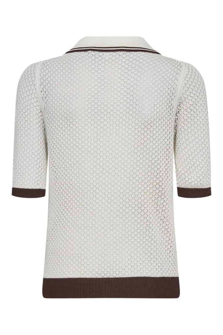 Co´Couture - Luecc Pointelle Ss Cardigan 42028 - 11 - Off White