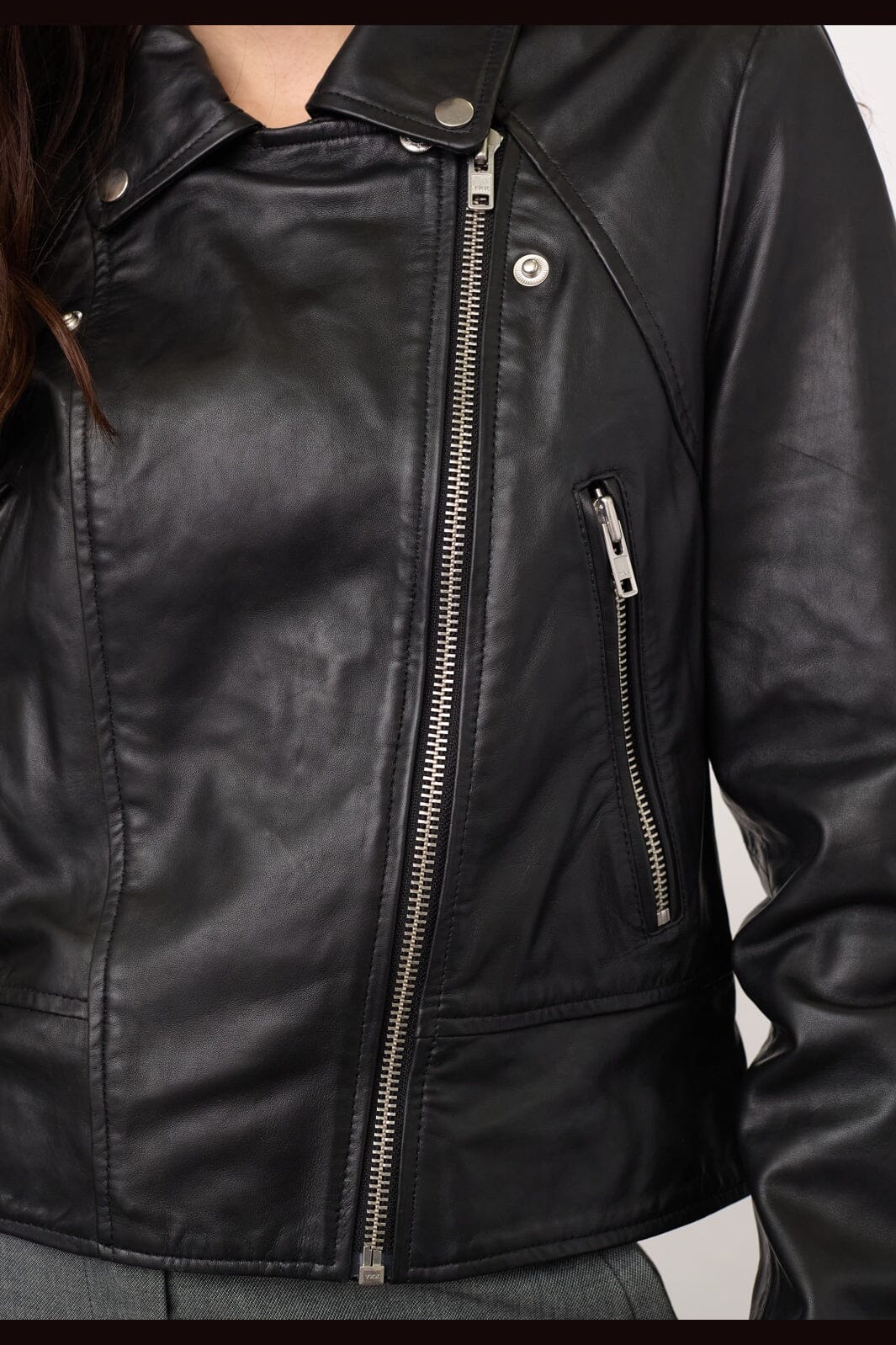 Co´Couture - Phoebecc Leather Biker Jacket 500415 - 65001 - Black