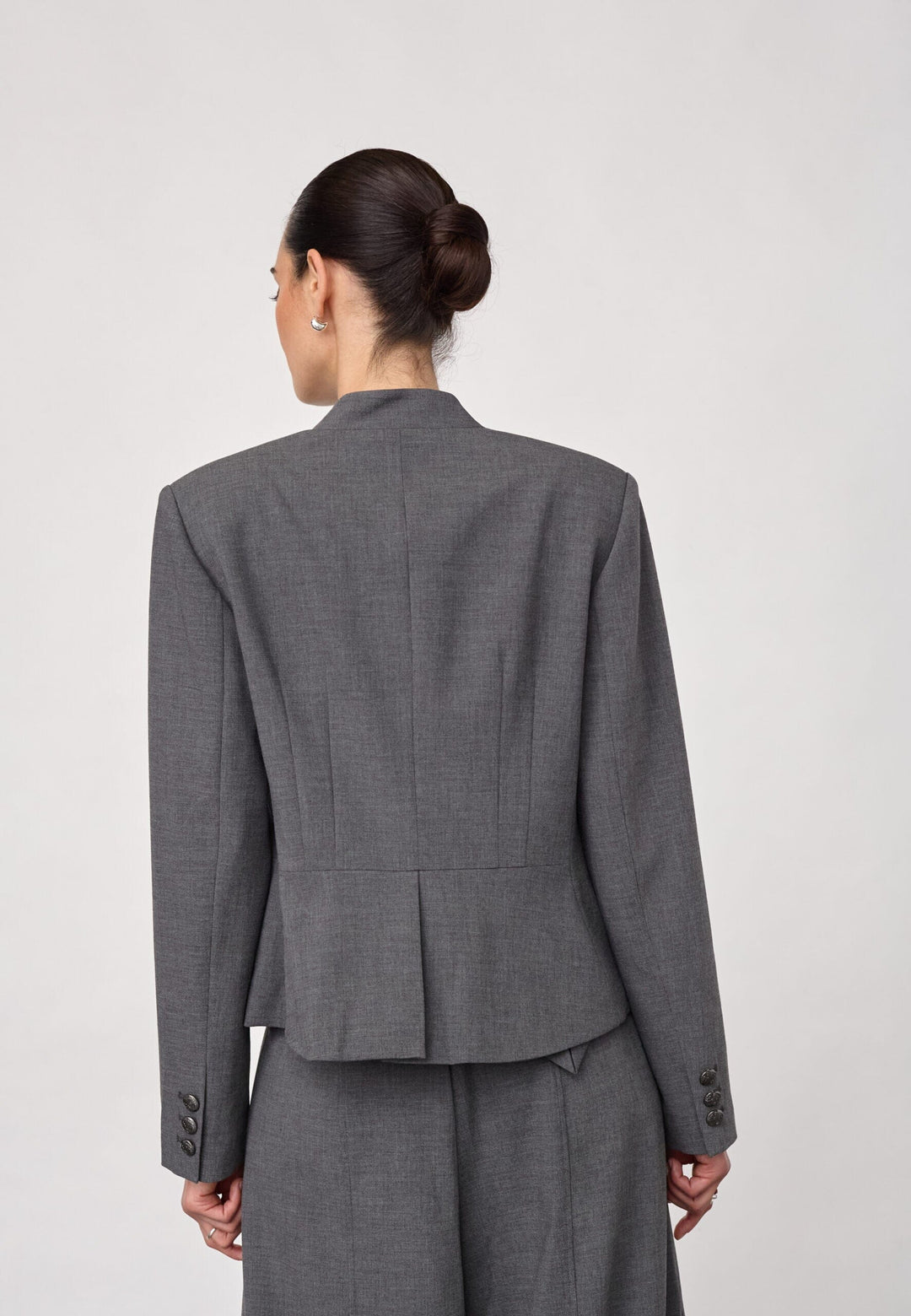 Co´Couture - Priscillacc Officer Jacket 500823 - 65003 - Mid Grey Jakker 