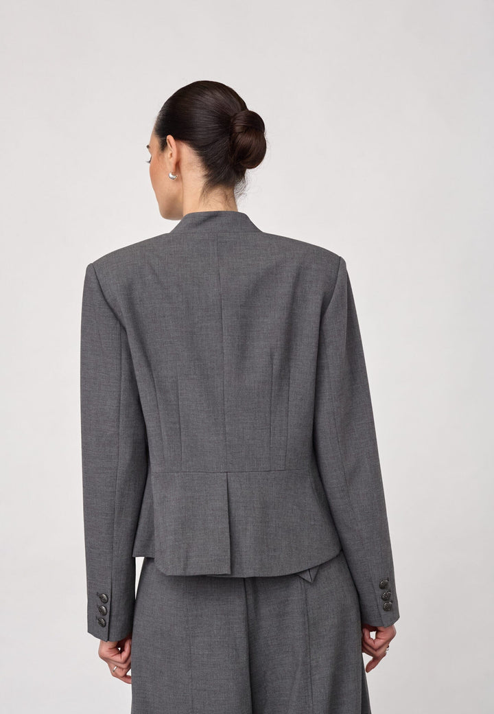 Co´Couture - Priscillacc Officer Jacket 500823 - 65003 - Mid Grey Jakker 
