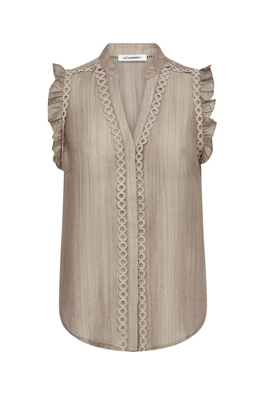Co´Couture - Reggiecc Frill Top 45120 - 2006 - Taupe
