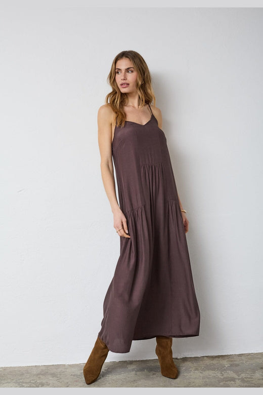 Co´Couture - Sunrisecc Block Strap Dress 46102 - 145 - Dark Brown