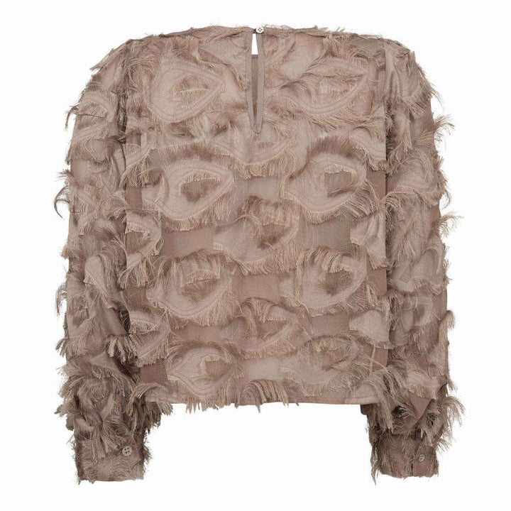 Co´Couture - Syracc Structure Blouse 35978 - 154 - Walnut