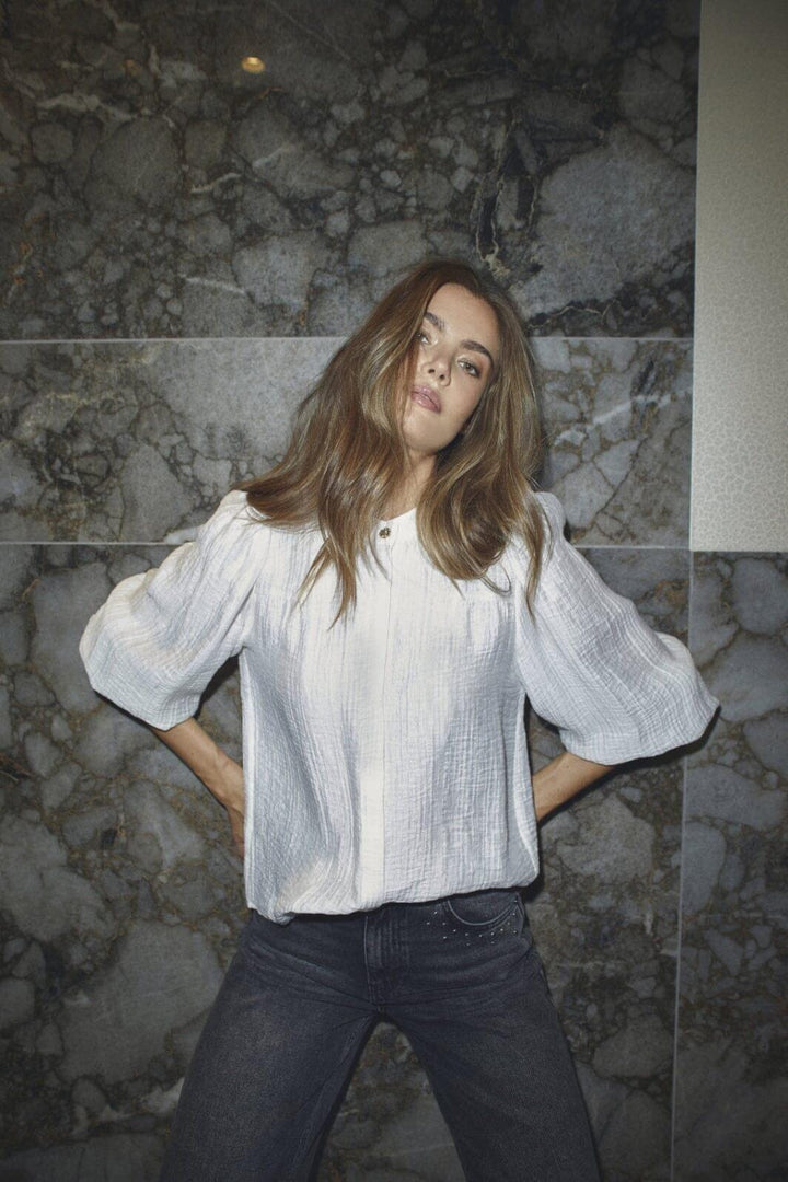 Co´Couture - Tassycc Shirt 35976 - 4000 - White Skjorter 