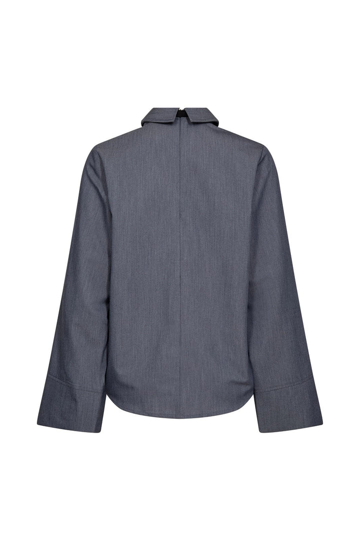 Co´Couture - Tengacc Tie Blouse 45044 - 586 - Dusty Blue