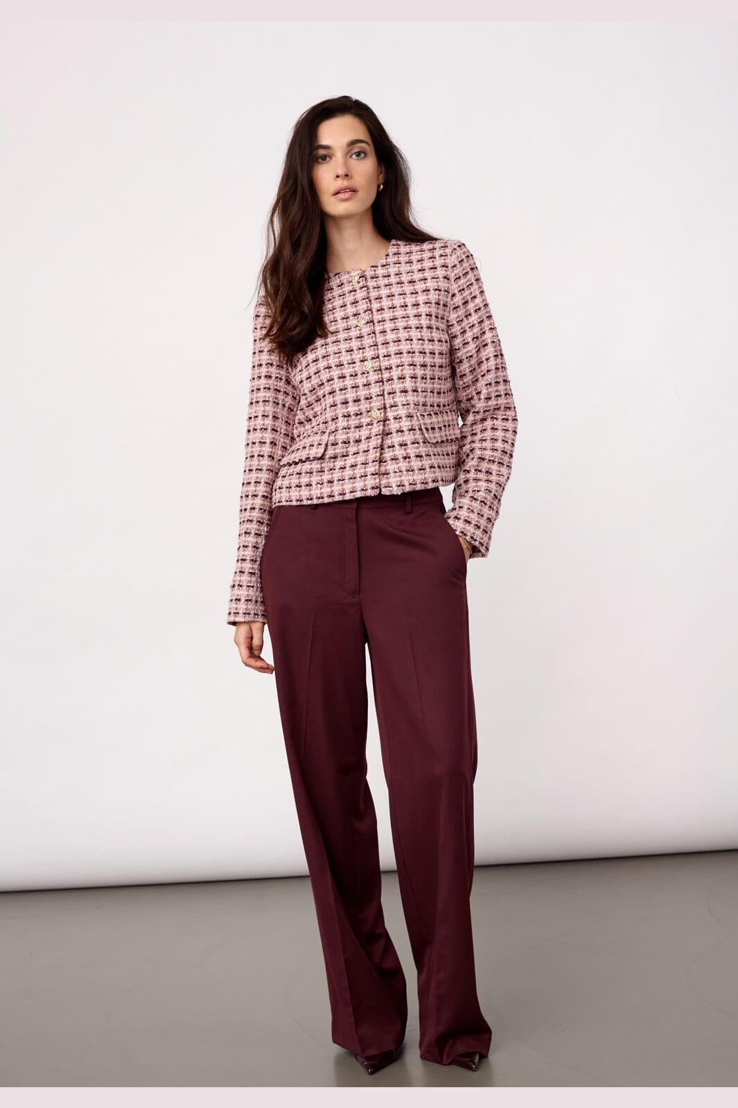 Co´Couture - Tikacc Boucle Jacket 500361 - 35007 - Dusty Rose